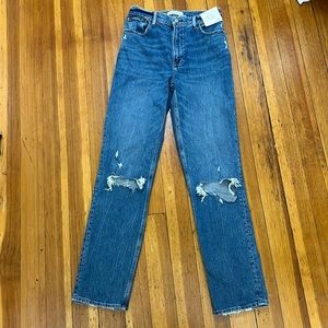 Abercrombie &Fitch 90s high rise straight jeans